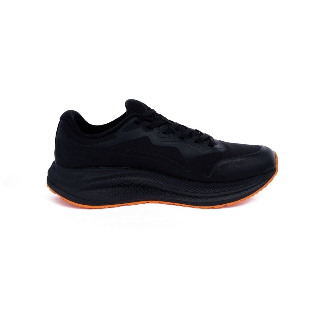 Rain-Block Running Shoes Waterproof Reflective Sport Black Orange
