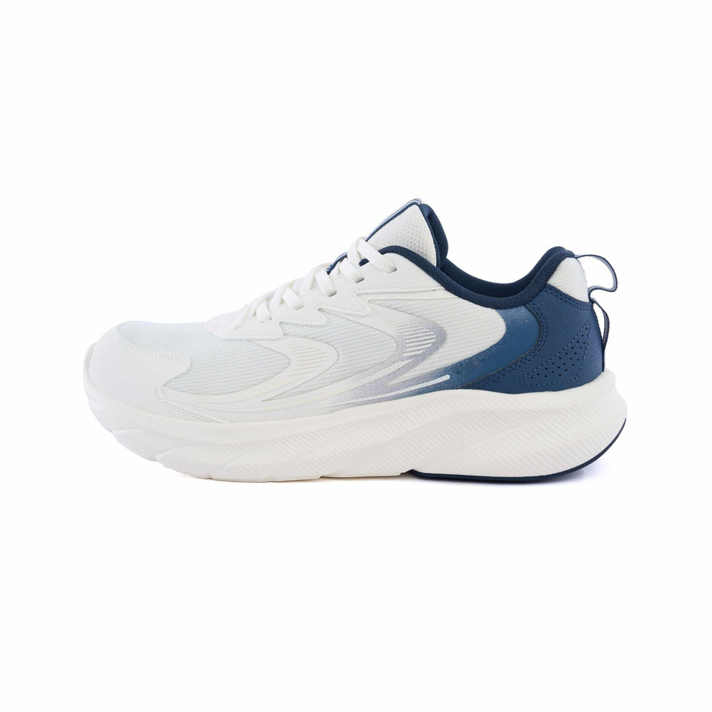 Men's Running Shoes Breathable Mesh White Navy