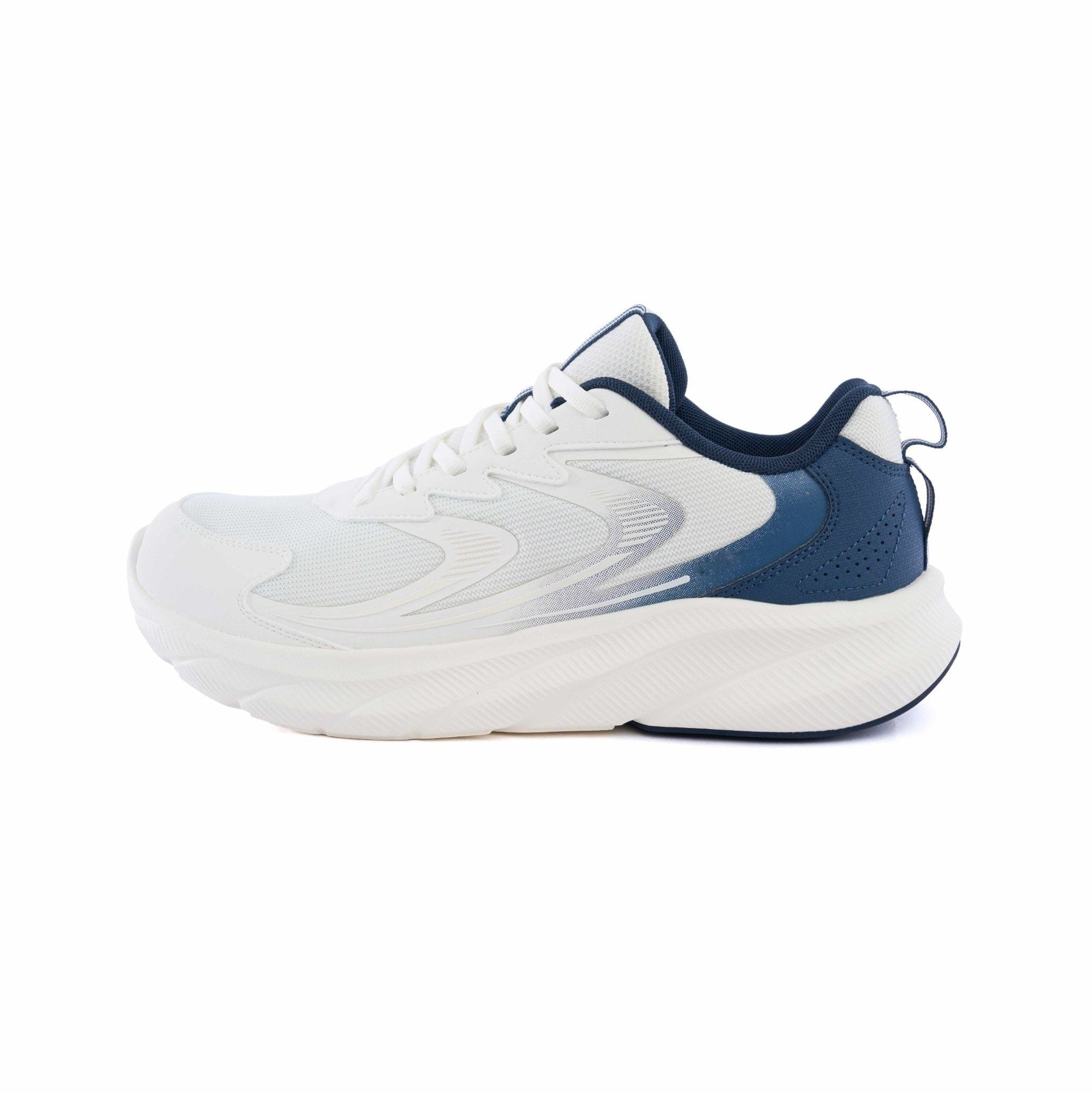 Men's Running Shoes Breathable Mesh White Navy