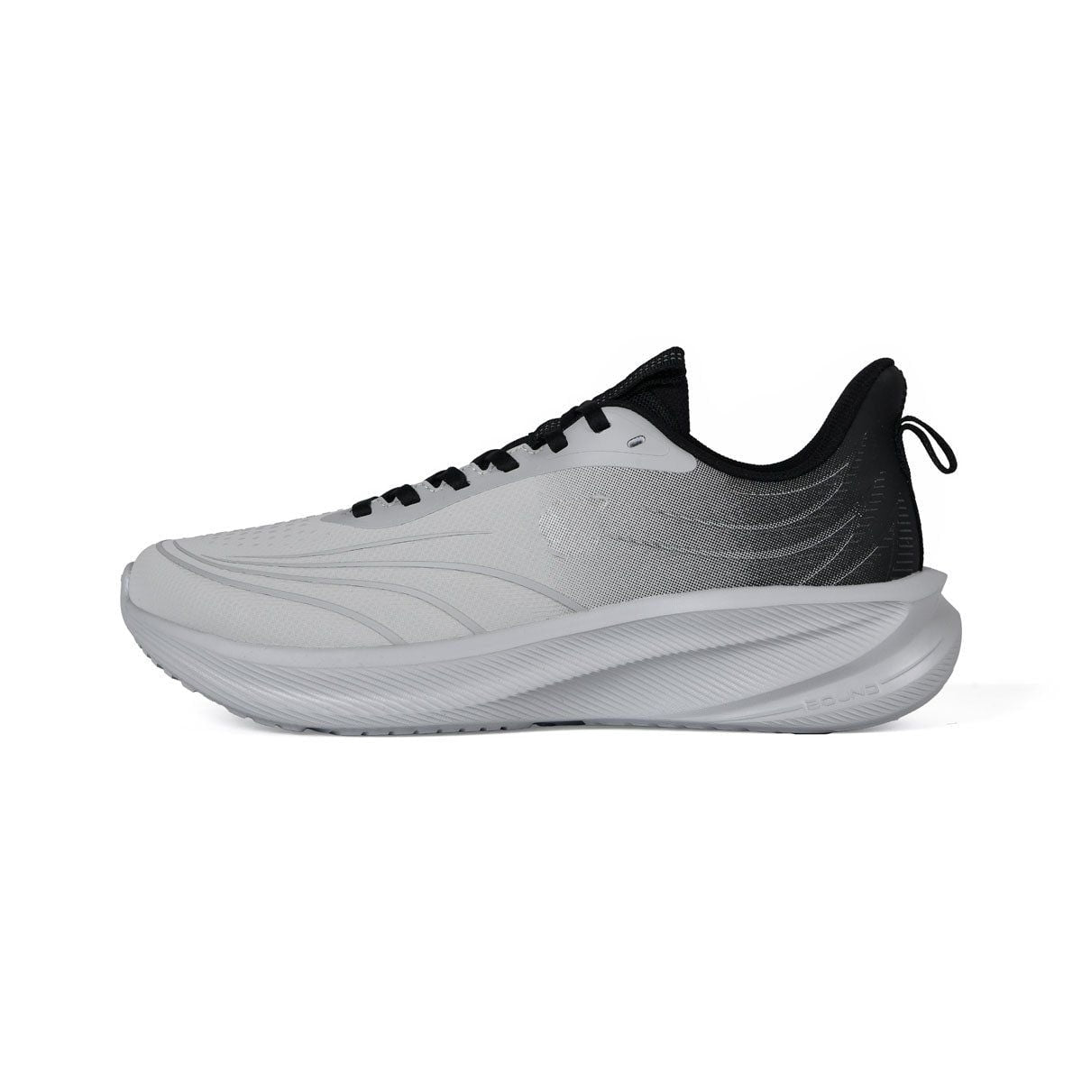 Running Shoes Lightweight Bound Breathable Mesh Grey Black