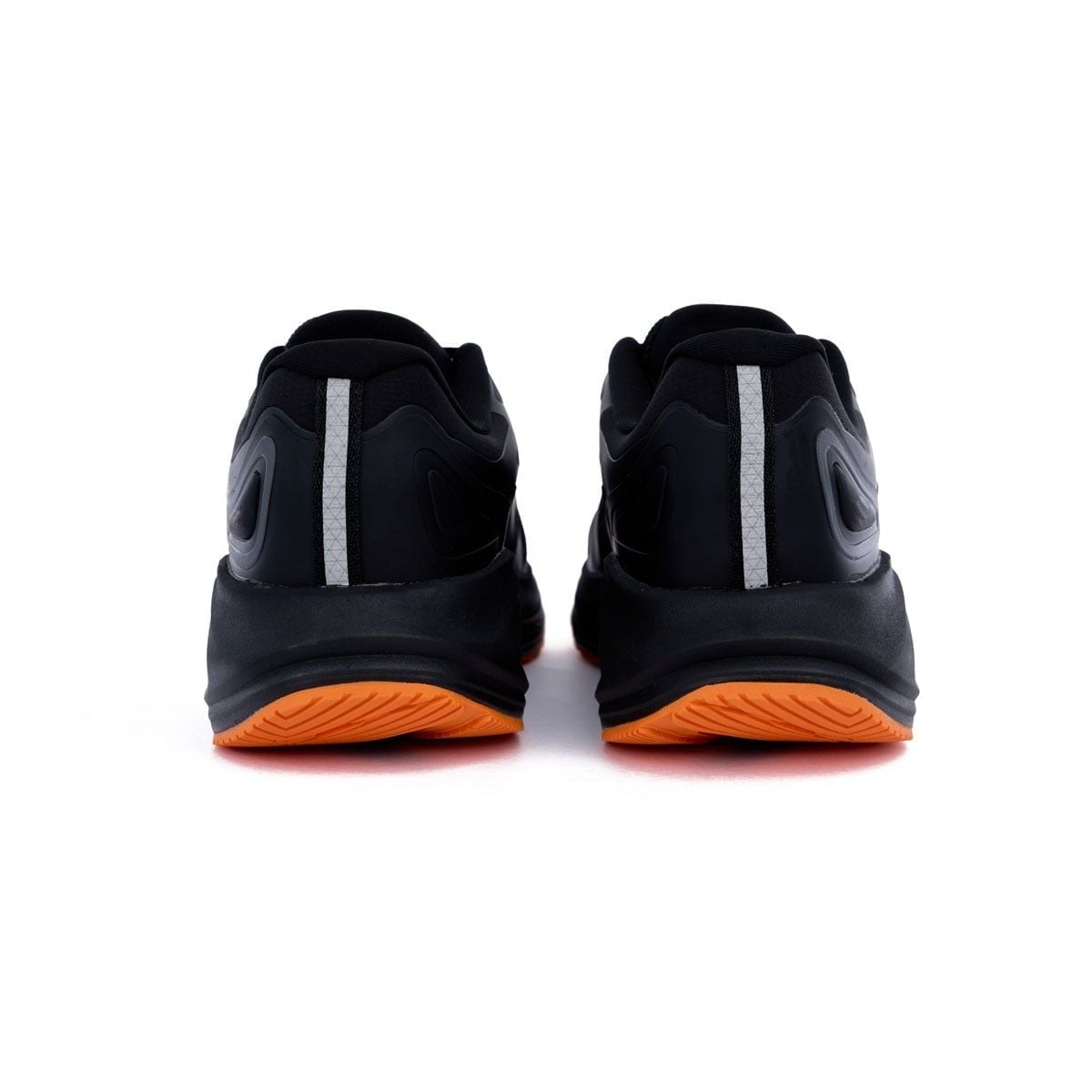 Rain-Block Running Shoes Waterproof Reflective Sport Black Orange