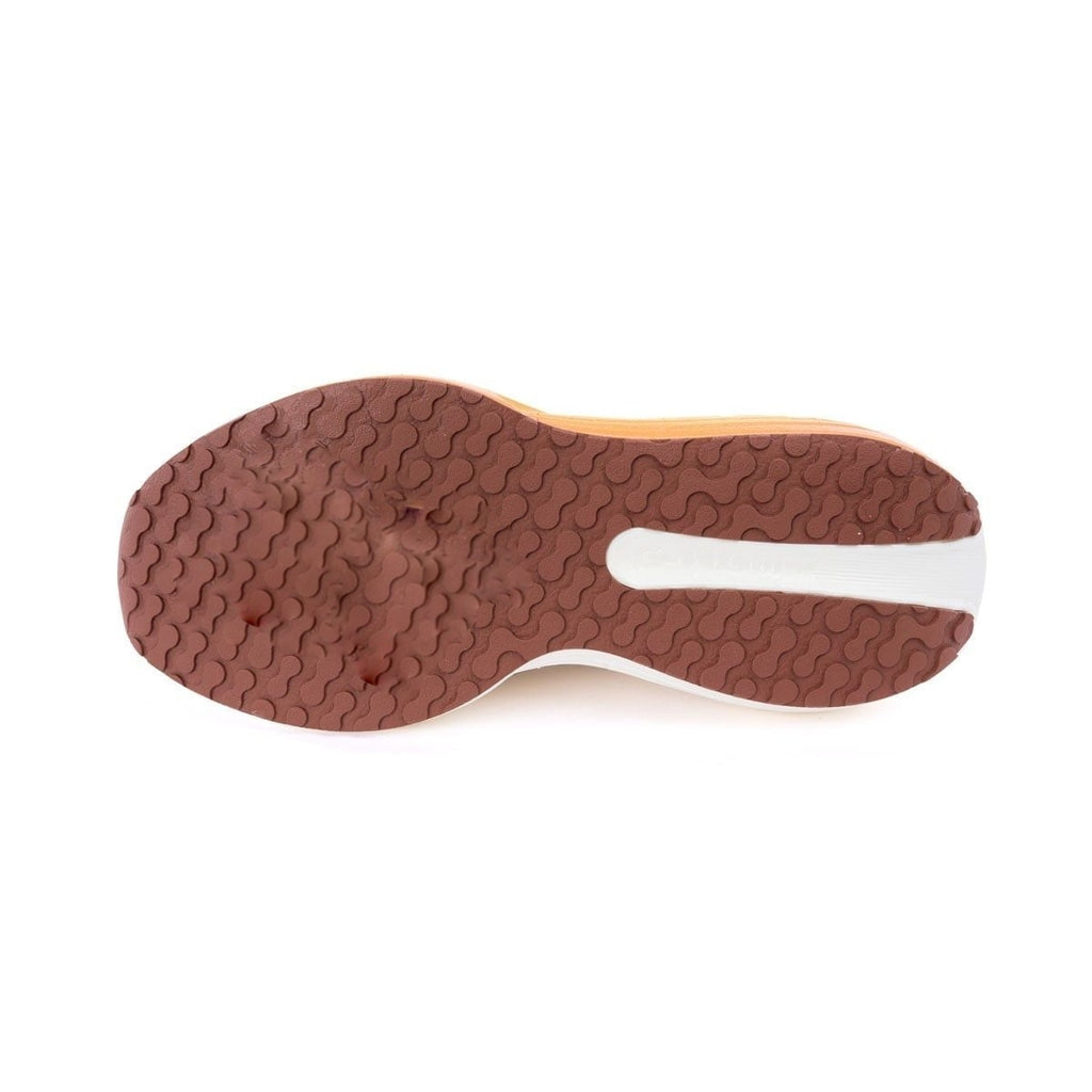 Running Shoes Breathable Mesh Cushioned Cream Orange