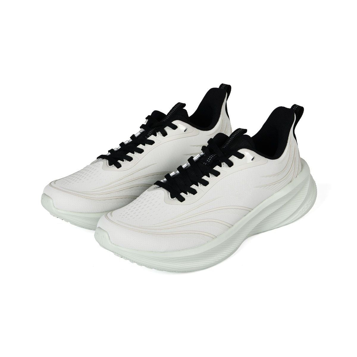 Athletic Running Shoes Lightweight Breathable Mesh White Black