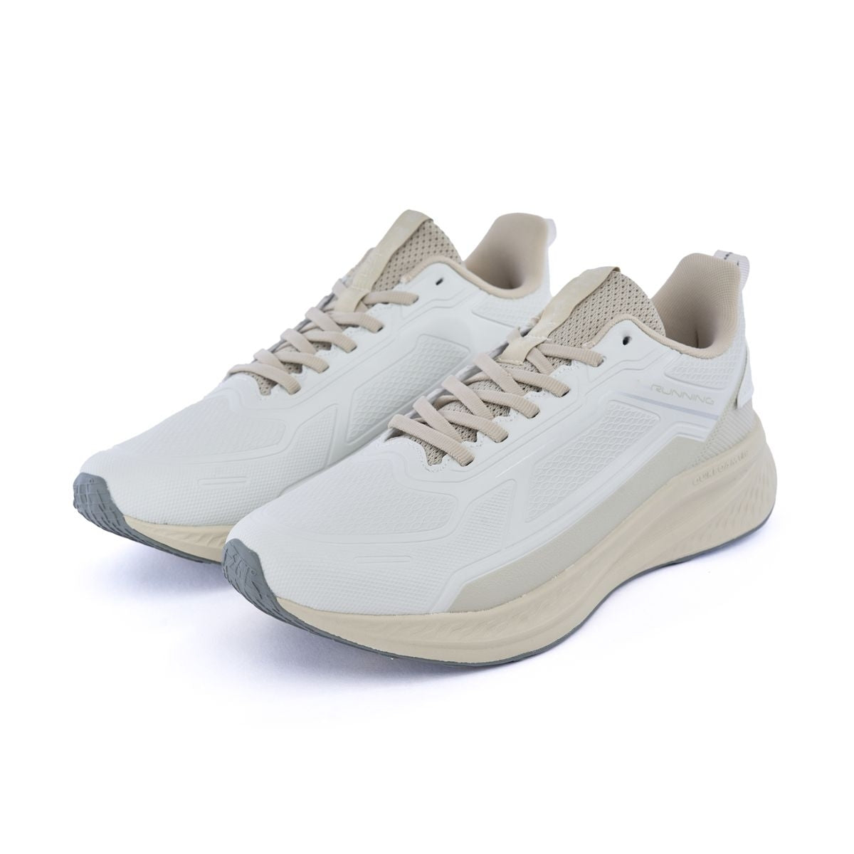 Exploitkick Running Shoes Breathable Lightweight Mesh Beige