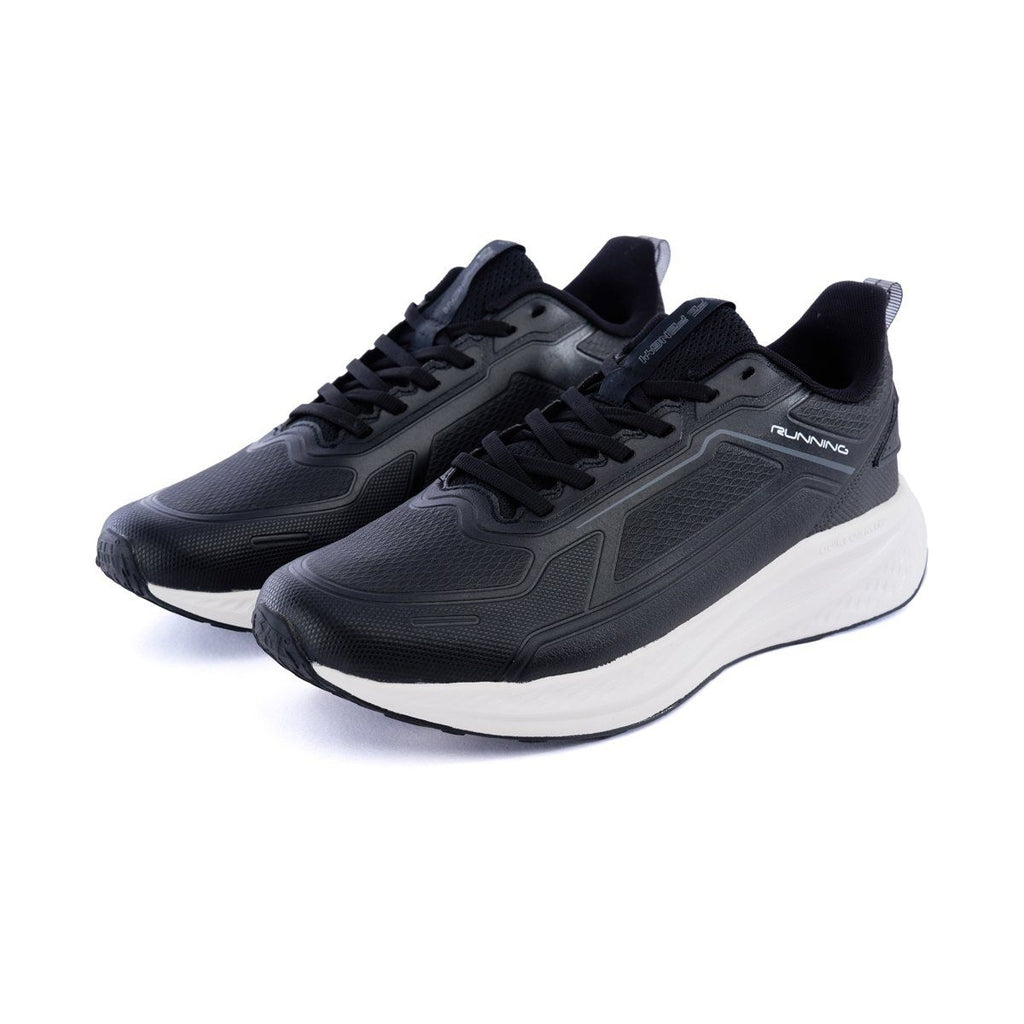 Men's Running Shoes Breathable Mesh Black White