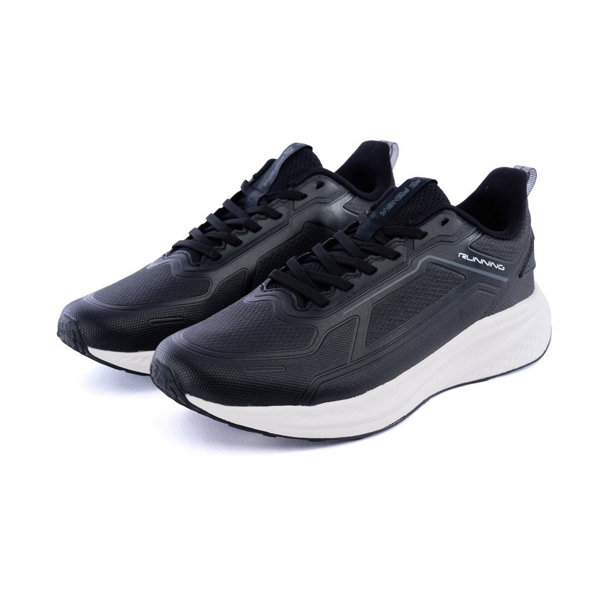 Men's Running Shoes Breathable Mesh Black White