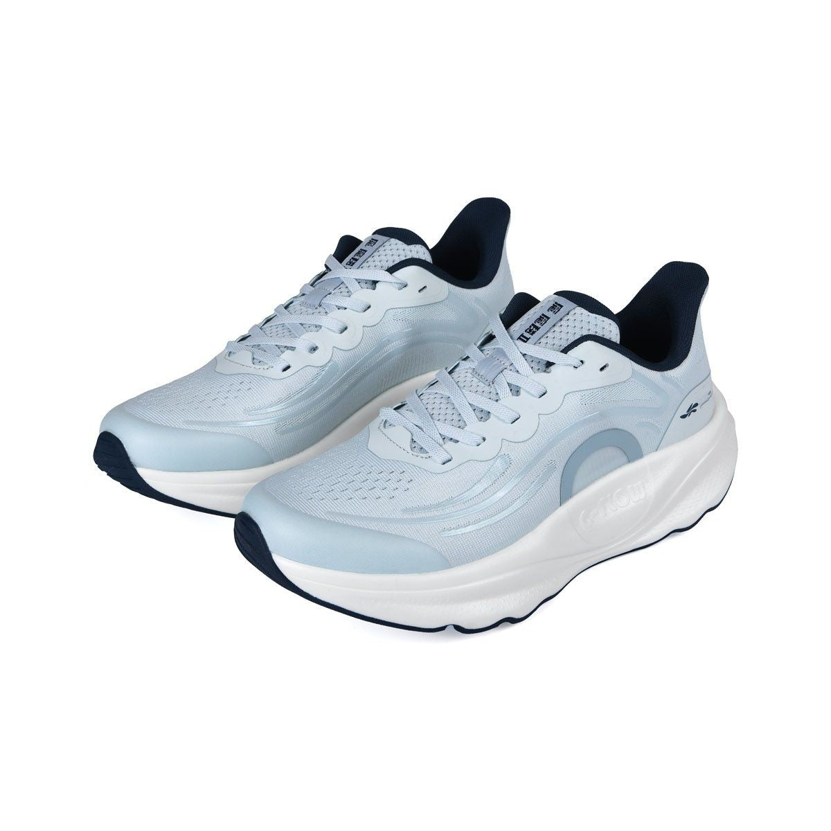 Men's Running Shoes Lightweight Breathable Ice Blue Mesh