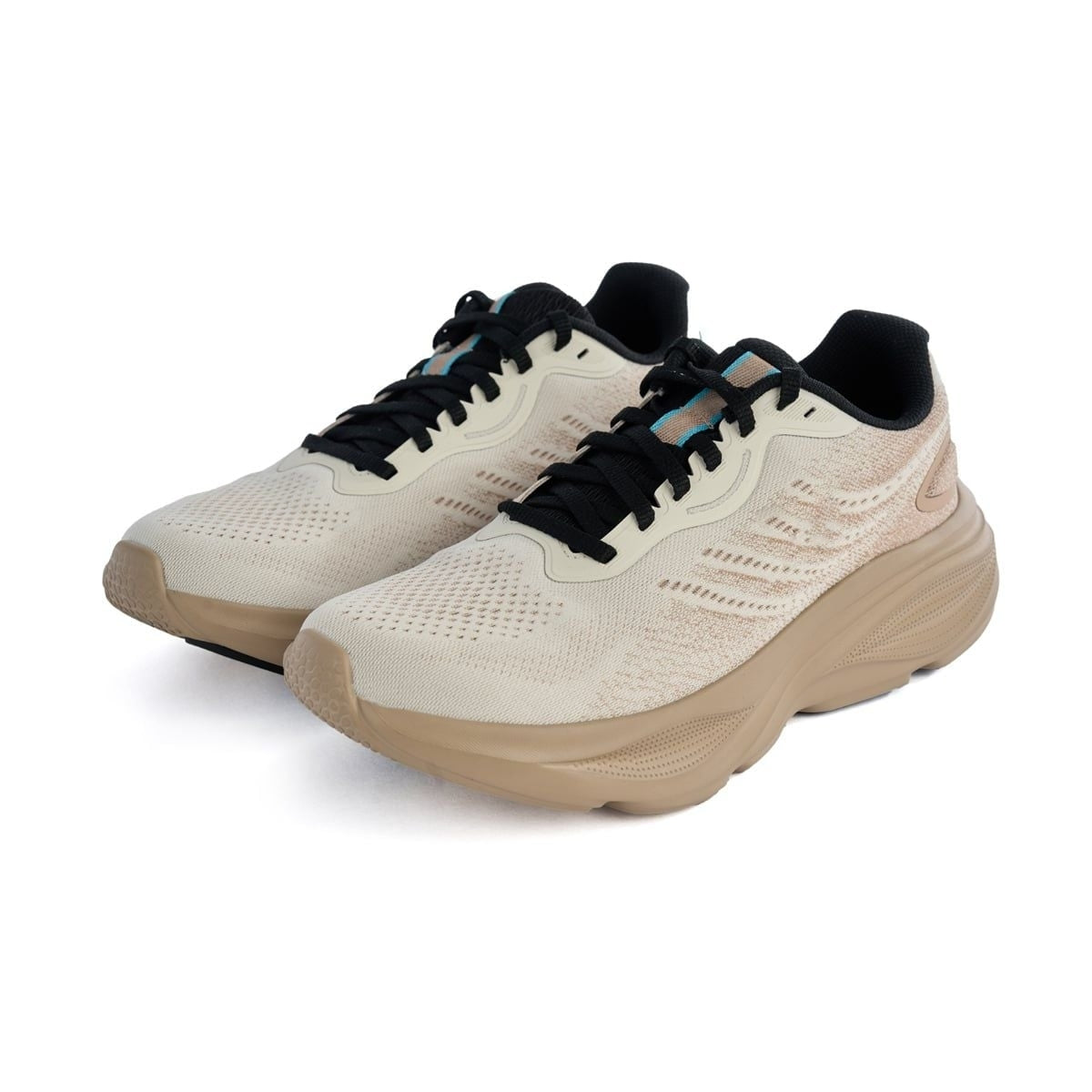Men's Max Cushioning Running Shoes Breathable Mesh Sneakers - Tan Beige