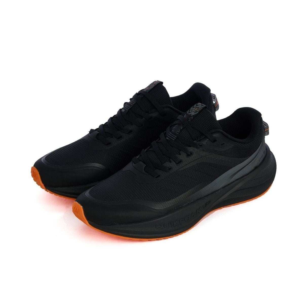Exploitkick Running Shoes Black Orange Mesh